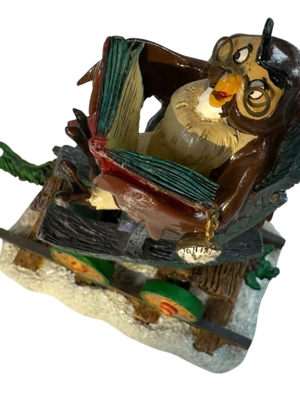 Disney TIgger Holiday Train Danbury Mint Owl Christmas Vintage - Picture 5 of 11